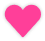 Pink heart, add to wishlist button